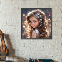 Load image into Gallery viewer, Big Eyes Girl 40*40CM(Canvas) Full Round Drill Diamond Painting
