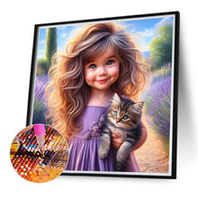 Load image into Gallery viewer, Big Eyes Girl 40*40CM(Canvas) Full Round Drill Diamond Painting
