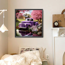 Load image into Gallery viewer, Village Classic Car Scenery 30*30CM(Canvas) Full Round Drill Diamond Painting
