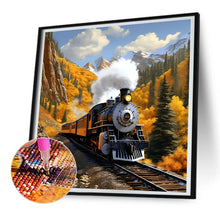 Load image into Gallery viewer, Village Train Scenery 30*30CM(Canvas) Full Round Drill Diamond Painting
