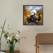 Load image into Gallery viewer, Village Train Scenery 30*30CM(Canvas) Full Round Drill Diamond Painting
