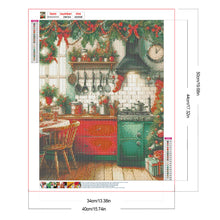 Load image into Gallery viewer, Christmas Atmosphere Kitchen 40*50CM(Canvas) Full Round Drill Diamond Painting
