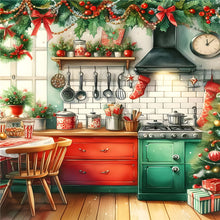 Load image into Gallery viewer, Christmas Atmosphere Kitchen 40*50CM(Canvas) Full Round Drill Diamond Painting
