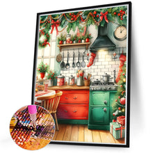 Load image into Gallery viewer, Christmas Atmosphere Kitchen 40*50CM(Canvas) Full Round Drill Diamond Painting
