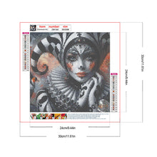 Load image into Gallery viewer, Clown Girl 30*30CM(Canvas) Full Round Drill Diamond Painting
