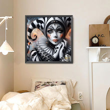 Load image into Gallery viewer, Clown Girl 30*30CM(Canvas) Full Round Drill Diamond Painting
