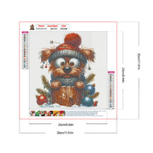 Load image into Gallery viewer, Christmas Puppy 30*30CM(Canvas) Full Round Drill Diamond Painting
