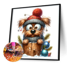 Load image into Gallery viewer, Christmas Puppy 30*30CM(Canvas) Full Round Drill Diamond Painting
