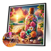 Load image into Gallery viewer, Vase Of Flowers On The Beach 30*30CM(Canvas) Full Round Drill Diamond Painting
