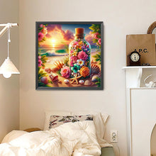 Load image into Gallery viewer, Vase Of Flowers On The Beach 30*30CM(Canvas) Full Round Drill Diamond Painting
