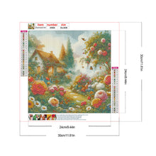 Load image into Gallery viewer, Small House Among Flowers 30*30CM(Canvas) Full Round Drill Diamond Painting
