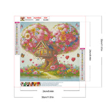 Load image into Gallery viewer, Love Tree House 30*30CM(Canvas) Full Round Drill Diamond Painting
