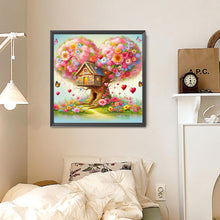 Load image into Gallery viewer, Love Tree House 30*30CM(Canvas) Full Round Drill Diamond Painting
