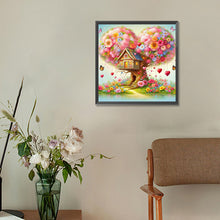 Load image into Gallery viewer, Love Tree House 30*30CM(Canvas) Full Round Drill Diamond Painting
