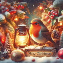 Load image into Gallery viewer, Christmas Bird 40*40CM(Picture) Full AB Round Drill Diamond Painting
