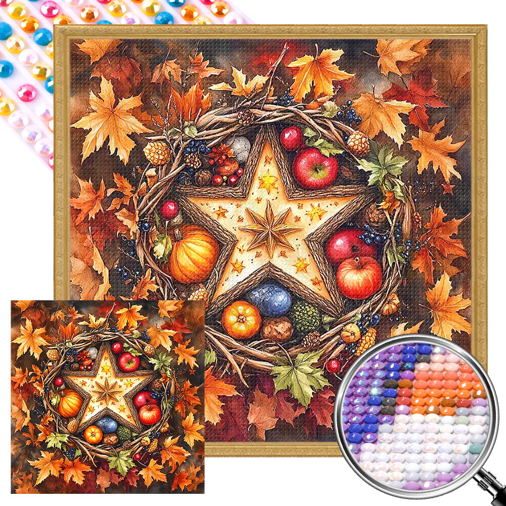 Autumn Fruits 40*40CM(Picture) Full AB Round Drill Diamond Painting