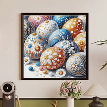 Load image into Gallery viewer, Floral Easter Eggs Pile 30*30CM(Canvas) Partial Special Shaped Drill Diamond Painting
