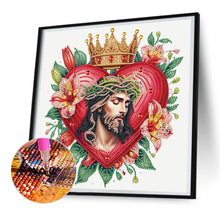 Load image into Gallery viewer, Lily Love Jesus 30*30CM(Canvas) Partial Special Shaped Drill Diamond Painting
