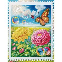 Load image into Gallery viewer, Chrysanthemum Lawn Butterfly 30*40CM(Canvas) Partial Special Shaped Drill Diamond Painting
