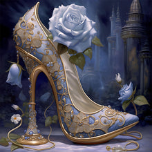 Load image into Gallery viewer, Rose High Heels 40*40CM(Canvas) Full Round Drill Diamond Painting
