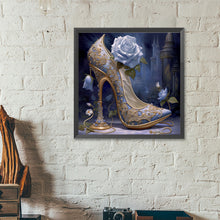 Load image into Gallery viewer, Rose High Heels 40*40CM(Canvas) Full Round Drill Diamond Painting
