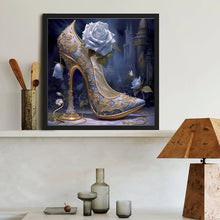 Load image into Gallery viewer, Rose High Heels 40*40CM(Canvas) Full Round Drill Diamond Painting
