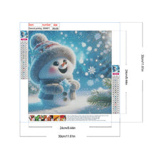 Load image into Gallery viewer, Snowman 30*30CM(Canvas) Full Round Drill Diamond Painting
