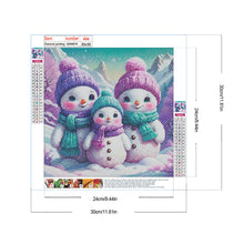 Load image into Gallery viewer, Snowman 30*30CM(Canvas) Full Round Drill Diamond Painting
