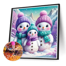 Load image into Gallery viewer, Snowman 30*30CM(Canvas) Full Round Drill Diamond Painting
