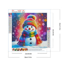 Load image into Gallery viewer, Snowman 30*30CM(Canvas) Full Round Drill Diamond Painting
