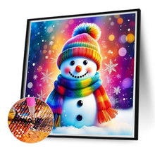 Load image into Gallery viewer, Snowman 30*30CM(Canvas) Full Round Drill Diamond Painting
