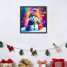 Load image into Gallery viewer, Snowman 30*30CM(Canvas) Full Round Drill Diamond Painting
