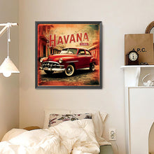 Load image into Gallery viewer, Red Classic Car 30*30CM(Canvas) Full Round Drill Diamond Painting
