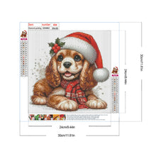 Load image into Gallery viewer, Christmas Puppy 30*30CM(Canvas) Full Round Drill Diamond Painting
