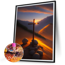 Load image into Gallery viewer, Desert Cross 30*40CM(Canvas) Full Round Drill Diamond Painting
