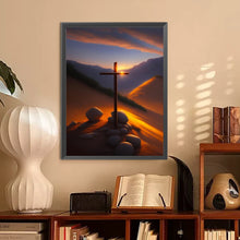 Load image into Gallery viewer, Desert Cross 30*40CM(Canvas) Full Round Drill Diamond Painting
