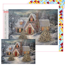 Load image into Gallery viewer, Christmas House 55*40CM(Picture) Full Square Drill Diamond Painting
