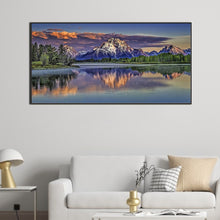 Load image into Gallery viewer, Snow Mountain River 80*40CM(Picture) Full Square Drill Diamond Painting
