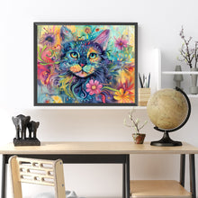 Load image into Gallery viewer, Colorful Cat 50*40CM(Picture) Full Square Drill Diamond Painting
