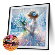 Load image into Gallery viewer, Lily Of The Valley Bouquet And Fairy Girl 40*40CM(Picture) Full AB Round Drill Diamond Painting
