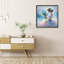 Load image into Gallery viewer, Lily Of The Valley Bouquet And Fairy Girl 40*40CM(Picture) Full AB Round Drill Diamond Painting
