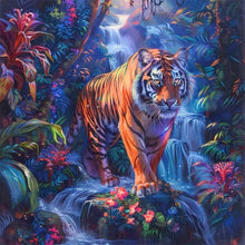 Load image into Gallery viewer, Tiger In The Forest 40*40CM(Picture) Full AB Round Drill Diamond Painting
