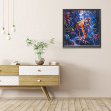 Load image into Gallery viewer, Tiger In The Forest 40*40CM(Picture) Full AB Round Drill Diamond Painting
