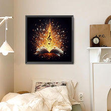 Load image into Gallery viewer, Musical Notes Book 30*30CM(Canvas) Full Round Drill Diamond Painting
