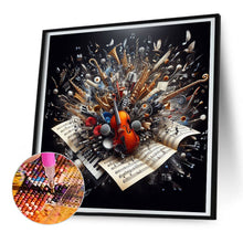 Load image into Gallery viewer, Musical Notes Book 30*30CM(Canvas) Full Round Drill Diamond Painting
