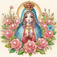 Load image into Gallery viewer, Our Lady 30*30CM(Canvas) Partial Special Shaped Drill Diamond Painting
