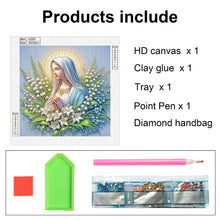 Load image into Gallery viewer, Our Lady 30*30CM(Canvas) Partial Special Shaped Drill Diamond Painting
