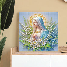 Load image into Gallery viewer, Our Lady 30*30CM(Canvas) Partial Special Shaped Drill Diamond Painting
