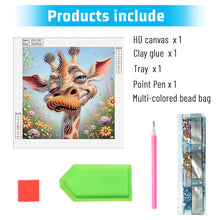 Load image into Gallery viewer, Funny Giraffe 30*30CM(Canvas) Partial Special Shaped Drill Diamond Painting
