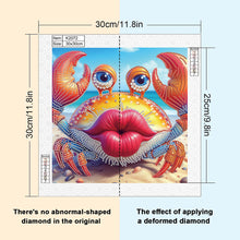 Load image into Gallery viewer, Funny Crab 30*30CM(Canvas) Partial Special Shaped Drill Diamond Painting
